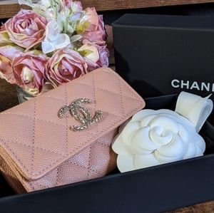 Chanel 23P dark beige flap cardholder